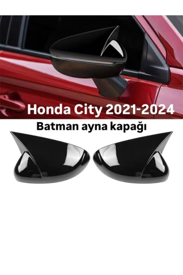 Honda City 2021 - 2024 Arası Modele Uyumlu Batman Ayna Kapağı - Parlak Siyah