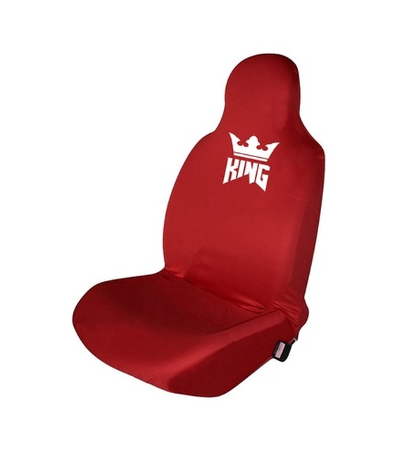 BMW 3 Serisi Penye Oto Koltuk Kılıfı - King Baskılı - Kırmızı