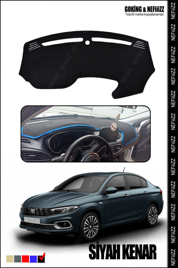 Fiat Egea Torpido Koruma Halısı Ekranlı Modele Özel Üretim